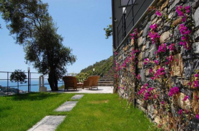 Case nel verde con vista mare